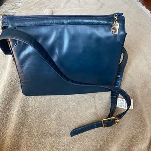 Susan Gail vintage navy leather handbag/New with Tags!!